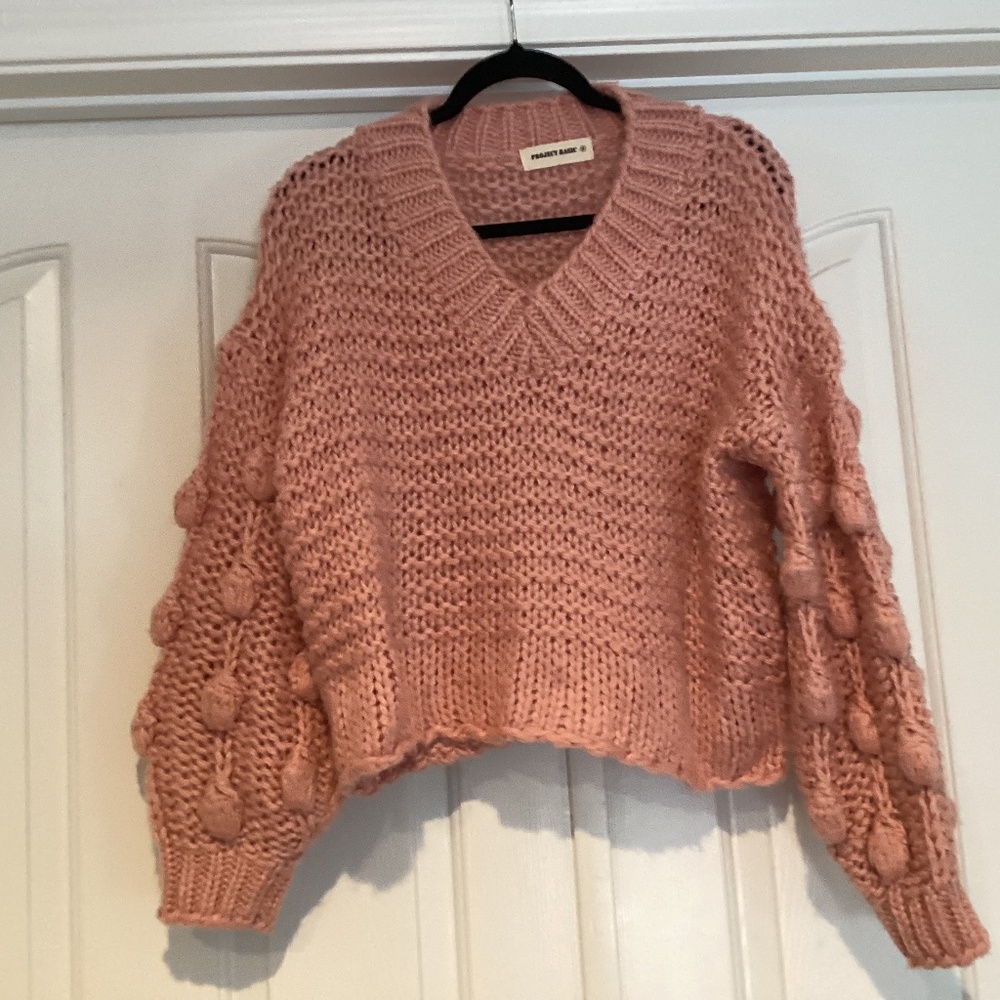 Project Basic Women Knit Sweater, Size S, Color Pink